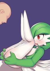 gardevoir green_hair pokemon pokemon_(species) self_empl0yed white-skinned_female white_skin