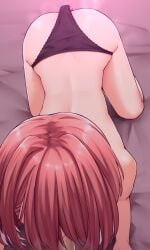 1boy 1girls all_fours bent_over black_panties blowjob dildo hololive hololive_japan holox lace-trimmed_panties mosaic_censoring oral penis pink_hair pov short_hair straight takane_lui topless vaginal_object_insertion virtual_youtuber zellam