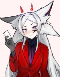 dya_rikku_(vtuber) female fox_ears tagme virtual_youtuber vyugen white_eyes white_hair