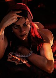 3d 3d_(artwork) ass butt_crack gypsy looking_at_viewer madam_nazar naked red_dead_redemption_(series) red_dead_redemption_2 skstalker