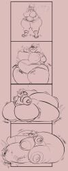 ! 1girls amy_rose anthro areolae ass ass_bigger_than_body bbw belly breasts burp burping comic exclamation_point fat fat_fetish female female_focus female_only furry hedgehog hedgehog_humanoid hips honeycoves hyper_ass hyper_breasts immobile immobilization large_ass large_breasts morbidly_obese nipples overweight overweight_female sega sonic_(series) sonic_the_hedgehog_(series) ssbbw stomach sweat thick_thighs thighs wardrobe_malfunction weight_gain wide_hips