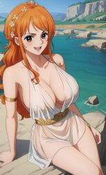 ai_generated breasts deinacht female female_only nai_diffusion nami one_piece post-timeskip solo stable_diffusion white_skin