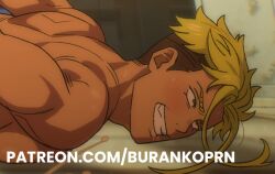 2boys ahe_gao anal anal_sex burankoprn drooling gay gay_sex gyaru kencho kenichirou_ryuuzaki male male_only muscle muscles muscular muscular_male patreon patreon_url pleasure_face sex small_dom_big_sub tan-skinned_male tan_skin url yaoi yellow_hair zom_100_zombie_ni_naru_made_ni_shitai_100_no_koto