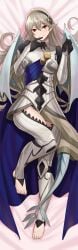 1girls bare_thighs black_panties corrin_(fire_emblem) corrin_(fire_emblem)_(female) dakimakura dakimakura_design dragon_girl dragon_tail dragon_wings female female_only fire_emblem fire_emblem_fates grey_hair inner_thighs looking_at_viewer nico-mo nintendo panties pointy_ears red_eyes solo tail thighs underwear wings