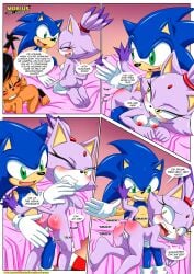 anthro ass bbmbbf blaze_the_cat blush breasts comic english_text female male male/female mobius_unleashed naked nicole_the_lynx nude palcomix pussy sega sonic's_guide_to_spanking_(comic) sonic_(series) sonic_the_hedgehog sonic_the_hedgehog_(archie) sonic_the_hedgehog_(series) spanking