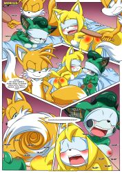 anthro ass bbmbbf blindfold blush bondage breasts cassia_the_pronghorn comic female male male/female mobius_unleashed nude palcomix pussy rope rope_bondage sega sonic's_guide_to_spanking_(comic) sonic_(series) sonic_the_hedgehog_(series) spanking tails zooey_the_fox