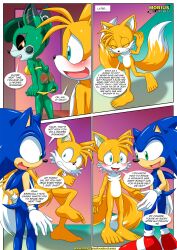 anthro ass bbmbbf blush cassia_the_pronghorn comic female male mobius_unleashed palcomix pussy sega sonic's_guide_to_spanking_(comic) sonic_(series) sonic_the_hedgehog sonic_the_hedgehog_(series) tails