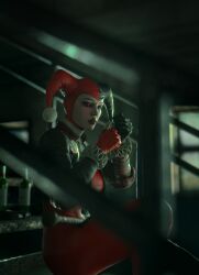 1girls 3d banned_soda batman batman:_arkham_knight batman_(series) cigarette dc dc_comics female female_only harley_quinn harley_quinn_(classic) harley_quinn_(injustice) injustice_2 smoking smoking_cigarette solo villain villainess