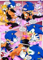 anthro ass bbmbbf blaze_the_cat blush breasts comic female female/female kissing male male/female mobius_unleashed nicole_the_lynx nude palcomix sega sonic's_guide_to_spanking_(comic) sonic_(series) sonic_the_hedgehog sonic_the_hedgehog_(series) spanking tails yuri