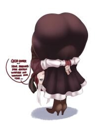 1girls 2023 ass ass_up big_ass big_butt bloodborne blue_eyes clothed clueless dress english_text fat_ass female female_only fromsoftware fully_clothed hat head_down head_down_ass_up headwear huge_ass huge_butt lard_ass large_ass large_butt long_skirt massive_ass meme oblivious pale-skinned_female pale_skin plain_doll pose posed praise_da_booty_(meme) skirt sunnysundown sweat tagme text thick_thighs white_background white_hair