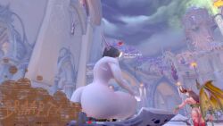 ass_smothering facesitting fart farting_in_face giantess gnome gnome_(warcraft) nightborne scat world_of_warcraft yuri