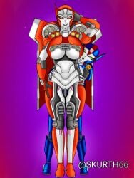 1futa 1girls autobot big_breasts big_penis breasts bumblebee_movie clothed clothing duo erection female futa_on_female futanari humanoid mostly_clothed oc penis pleasure_face robot robot_girl rolling_eyes sex shatter_(transformers) skurth66 skywing_(skur) standing transformers vaginal_penetration