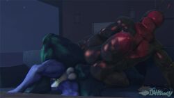 2boys 3d anal animated anthro_on_anthro anthro_penetrated anthro_penetrating dahsharky_(character) dasharky3d footjob gay lizard_(petruz) male moaning moaning_in_pleasure mp4 muscular muscular_male pecs sound tagme threesome video