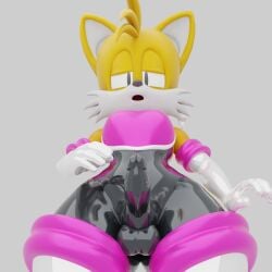 anthro balls blender classic_tails crossdressing cub eggsaladsandwich erection femboy first_time fox gay latex latex_gloves latex_suit male penis rouge_the_bat_(cosplay) solo sonic_(series) sonic_the_hedgehog_(series) sonic_the_hedgehog_2 tails thick_thighs wide_hips young