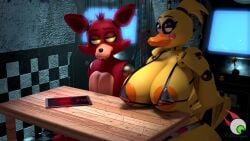 16:9 2023 3d_(artwork) 3d_animation 5_fingers animated animatronic anthro arcade_machine areola avian beak bedroom_eyes big_areola big_breasts big_penis bird black_bikini_top blinking blonde_hair breasts canid canine chavaryn chicken digital_media_(artwork) duo eye_contact fair_argument_but… female fingers five_nights_at_freddy's five_nights_at_freddy's_2 fox foxy_(fnaf) fur furniture furry galliform gallus_(genus) genitals hair hi_res hook hook_hand imminent_sex joints looking_at_another looking_at_breasts looking_at_genitalia looking_at_penis machine male male/female mammal meme metal narrowed_eyes night penis phasianid pink_eyes red_body red_fur red_hair red_penis robot robotic_hand scottgames seductive short_playtime sitting snout sound sound_effects standing table tagme toy_chica_(fnaf) video widescreen wood wood_furniture wood_table yellow_body yellow_eyes