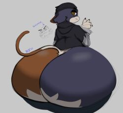 bluecatbutt cat_ears cat_tail catgirl feline fortnite huge_ass huge_breasts meow_skulls_(fortnite) tail text thick_thighs wide_hips