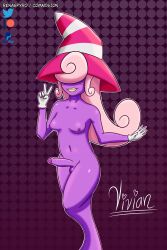 breasts dickgirl futa_only futanari humanoid humanoid_penis mario_(series) nude paper_mario penis renaspyro solo vivian_(paper_mario)