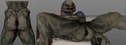 3d alien anus ass balls genitals halo_(series) helloanonmyoldfriend hi_res humanoid male male_only microsoft muscular muscular_male muscular_thighs nails nipples pecs penis sangheili solo teeth tongue unfinished xbox_game_studios