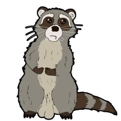 1:1 alpha_channel animal_genitalia balls fangs feral genitals male mammal procyonid raccoon sheath simple_background solo solo_focus teeth tinyterrible transparent_background