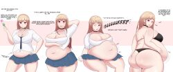 bbw belly_overhang big_belly big_breasts big_butt big_female black_panties blush butt chubby chubby_female embarrassed exhausted fat fat_ass fat_female fat_fetish fat_girl fat_woman fatty hand_on_belly hand_on_butt huge_butt kitagawa_marin large_butt large_female obese obese_female overweight overweight_female panties plump pork_chop sono_bisque_doll_wa_koi_wo_suru sunnachi thick_thighs visible_panties visible_underwear weight_gain