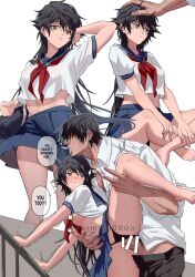 1boy 1boy1girl 1girls black_hair black_panties cigarette clothed_sex family_sex father_and_daughter father_penetrating_daughter female female_penetrated fushiguro_megumi genderswap_(mtf) good_parenting green_eyes hand_on_head hand_on_leg head_pat incest jujutsu_kaisen long_hair male male/female male_penetrating muscular_male older_male older_penetrating_younger one_leg_up panties_aside penetration rule_63 school_uniform schoolgirl sex shaking shaved_pussy smoking smoking_cigarette standing_on_one_leg standing_sex straight thick_thighs toji_fushiguro trembling underboob vaginal_penetration vermilli000n younger_female