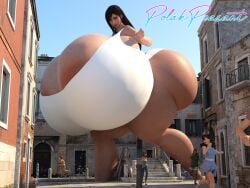 3d breasts_bigger_than_head breasts_bigger_than_torso cleavage enormous_ass enormous_breasts female final_fantasy final_fantasy_vii final_fantasy_vii_remake giant_breasts giantess huge_ass huge_breasts hyper hyper_ass hyper_breasts massive_breasts polakpeasant tagme tifa_lockhart