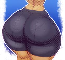 1girls ass ass_focus big_ass compression_shorts enid fat_ass female female_only huge_ass large_ass n-kosi n-kosi_(coloring) ok_k.o.!_let's_be_heroes pantylines presenting_hindquarters shorts solo thick_ass thick_thighs thunder_thighs wide_hips