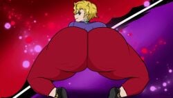 1girls animated anus_outline ass big_ass biting_lip blaze_(artist) blonde_hair bouncing_ass briar_(pokemon) cameltoe clothing dat_ass dumptruck_ass ear_piercing earrings fat_ass female female_only huge_ass jiggle jiggling_ass large_ass looking_at_viewer looking_back pants piercing pokemon pokemon_sv shirt shoes solo thick_ass thick_thighs thunder_thighs twerking wide_hips