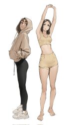 ass barefoot brown_hair feet jacket leggings legs pants short_hair tbocart tight_clothing tight_fit underwear