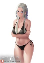 alternate_costume bikini black_bikini black_swimsuit breasts edelgard_von_hresvelg excaliblader female female_only fire_emblem fire_emblem:_three_houses looking_at_viewer nintendo solo swimsuit