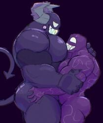 2d 2d_(artwork) beetle_(beetleartz) bigbchevalier el_benon elbenon gay male male/male male_only purple_venom purplevenom questionable size_difference youtube_hispanic