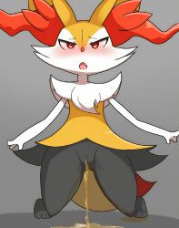 1girls anthro black_body black_fur blush braixen edit edited female furry generation_6_pokemon kneeling milklemon5127 nintendo nude orange_body orange_fur peeing pokemon pokemon_(species) pussy red_eyes solo third-party_edit uncensored watersports yellow_body yellow_fur