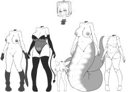 2023 animal_humanoid apode big_breasts breasts cat_humanoid censored demon demon_humanoid digital_media_(artwork) doll draconcopode erection felid felid_humanoid feline feline_humanoid female genitals hair hi_res humanoid lamia legless mammal mammal_humanoid monophallia naga navel nipples nude penis penis_neck pixie pubic_tattoo pussy pussy_neck reptile scalie serpentine short_hair simple_background snake spade_tail split_form standing surprise tail unusual_anatomy unusual_genitalia_placement unusual_pussy_placement vuaisu white_background wings