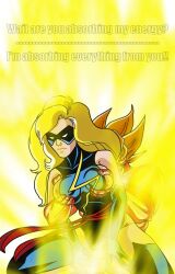 carol_danvers crossover dragon_ball dragon_ball_super dragon_ball_z eastern_and_western_character grabbing grabbing_breasts marvel marvel_comics ms._marvel nipples riding_penis sex son_goku super_saiyan zenkizenkai