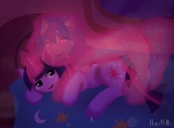 bed bedroom duo equid equine fan_character female feral friendship_is_magic furniture happy hasbro hi_res hopemillts horse magical_sex male male/female mammal my_little_pony night pony sex twilight_sparkle_(mlp) window