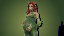 1girls 3d batman batman_(series) belly big_belly dc dc_comics female fortnite fortnite:_battle_royale pamela_isley poison_ivy poison_ivy_(fortnite) pregnant red_hair twiiightdusk wholesome