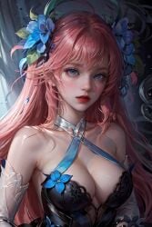 blue_eyes floryn_(mobile_legends) girl kiwora mobile_legends pink_hair