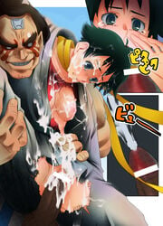 broken_rape_victim censored cum cum_inside cum_on_hair defeated dougi edmond_honda facial female highres human karate_gi makoto_(street_fighter) male nipples rape sex straight straight_hair street_fighter street_fighter_iii street_fighter_iii:_3rd_strike tears tomboy torn_clothes vaginal_penetration watai