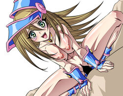 :d blonde_hair blush blush_stickers body_blush boots breast_squeeze breasts censored cowgirl_position dark_magician_girl detached_sleeves duel_monster dutch_angle female green_eyes hajime_shindo happy_sex hat helm helmet human invisible_penis jewelry large_breasts long_hair male necklace nipples nude open_mouth pov pussy sex shonen_jump shounen_jump shueisha simple_background smile spread_legs straddle straight uncensored vaginal_penetration weekly_shonen_jump weekly_shounen_jump yu-gi-oh! yu-gi-oh!_duel_monsters yuu-gi-ou yuu-gi-ou_duel_monsters