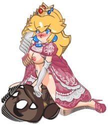 animated big_breasts blonde_hair blue_eyes blush breasts cowgirl_position crown earrings elbow_gloves female gloves goomba hair heels high_heels huge_breasts huge_cock human ivan_aedler jewels large_breasts long_hair male mario_(series) monster nintendo nipples parody peach's_untold_tale penis playshapes princess_peach pussy sex spread_legs straight straight_hair vagina vaginal_penetration