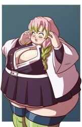 axel-rosered bbw belly_overhang big_belly big_breasts big_female blush chubby chubby_female demon_slayer double_chin embarrassed fat fat_ass fat_female fat_fetish fat_girl fat_woman fatty kanroji_mitsuri kimetsu_no_yaiba large_female morbidly_obese obese obese_female overweight overweight_female plump pork_chop thick_thighs weight_gain