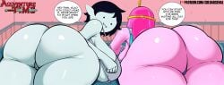 2girls adventure_time ass ass_focus big_ass big_butt black_hair blue_panties blue_skin bubble_ass bubble_butt bubblegum_girl butt cartoon_network coldarsenal crown dat_ass english english_text fangs fangs_out fat_ass fat_butt female finn_the_human grey_skin grey_skinned_female huge_ass huge_butt imminent_sex laying laying_down laying_on_floor laying_on_stomach long_hair looking_at_viewer looking_back looking_back_at_viewer lying lying_down lying_on_floor lying_on_stomach marceline mentioned_character motion_lines multiple_girls name_drop panties pink-skinned_female pink_body pink_hair pink_skin pov princess_bubblegum short_hair talking_to_viewer text text_bubble thick thick_ass thick_butt thick_thighs vampire warner_brothers