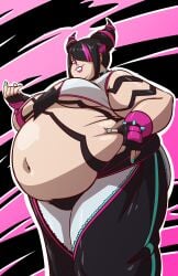 axel-rosered bbw belly_overhang big_belly big_breasts big_female chubby chubby_female fat fat_ass fat_female fat_fetish fat_girl fat_rolls fat_woman fatty huge_belly juri_han large_female lollipop obese obese_female overweight overweight_female plump pork_chop street_fighter thick_thighs weight_gain