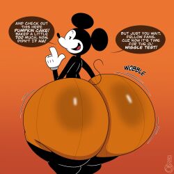 1boy breathotter furry giant_ass gloves male_only mickey_mouse pumpkin_ass thiccey_mouse wobble