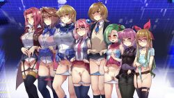 akiza_izinski alexis_rhodes izayoi_aki kirishima_romin kotori_mizuki lineup mazaki_anzu mibry_(phrysm) ohdo_yuamu pubic_hair school_uniform tea_gardner tenjouin_asuka yu-gi-oh! yu-gi-oh!_5d's yu-gi-oh!_arc-v yu-gi-oh!_duel_monsters yu-gi-oh!_gx yu-gi-oh!_zexal yuamu_ohdo zaizen_aoi zuzu_boyle