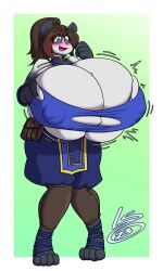 big_breasts breast_expansion breasts female huge_breasts hyper hyper_breasts lunarspy rilao_(pandarilao) thick_thighs wide_hips