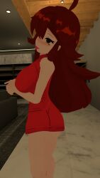 3d 3d_model clothed embarrassed female female_only friday_night_funkin girlfriend_(friday_night_funkin) girlfriend_(shadsterwolf) indoors inside jpeg kallylady light-skinned_female light_skin pale-skinned_female pale_skin red_dress shadsterwolf shy vrchat vrchat_avatar vrchat_model