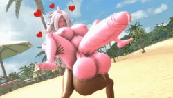 1boy 1futa 3d about_to_fuck android_21 animated balls_deep balls_slapping_balls balls_touching beach beach_sex breasts dark-skinned_male dark_skin dragon_ball dragon_ball_fighterz feet floating_hearts full-package_futanari futanari gain(solgain) heart hearts_around_head horny huge_balls humanoid humanoid_penis hung_bottom hung_futanari hyper_penis leaking_precum legs_held_open majin_android_21 male male_is_bigger male_on_futa moaning movement naked naked_futanari naked_male penetration pink_skin public_nudity public_sex red_eyes reverse_stand_and_carry_position reverse_suspended_congress spread_legs swinging_balls theboobedone thick_thighs wet_balls wetness white_hair