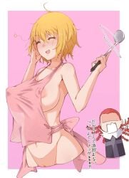 2_faces 2girls agnese_sanctis apron apron_only big_breasts blonde blonde_female blonde_hair blonde_hair_female blush blush_lines blushed blushed_face blushes blushing breasts closed_eyes dialog dialogue erect erect_nipple erect_nipples erect_nipples_under_clothes erection erection_under_clothes erection_under_clothing eye eye_closed eyes eyes_closed eyes_closing female female_only females females_only hair irokohaku japanese japanese_dialogue japanese_language japanese_text mouth_open multiple_girls nipples nipples_visible_through_clothing open_mouth orsola_aquinas red_hair red_hair_female text to_aru_majutsu_no_index yellow_hair