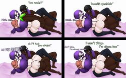 1boy 1futa a4kosa animal_genitalia animal_genitalia_on_humanoid anthro autopaizuri balls balls_deep balls_slapping_balls balls_touching banter bottomless breasts clothed clothing comic comic_panel competitive_intercourse competitive_sex cornelia_(kosa) dark-skinned_male dialogue duo english_text erection full-package_futanari futanari gardevoir gigantic_penis horsecock horsecock_futanari horsecock_on_humanoid huge_balls huge_breasts huge_cock human_with_animal_genitalia human_with_horsecock humanoid humanoid_penis hung_bottom intersex kosa male male_is_bigger male_on_futa ocs partially_clothed penis pokémon_(species) pokemon pokemon_(species) rai_sol(solgain) sexfight short_hair smooth_balls smooth_penis spooning text